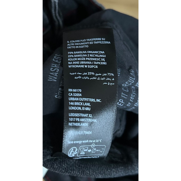 BDG Urban Outfitters Black Logan Buckle Baggy Barrel Jean Y2K NWT - Picture 10 of 14